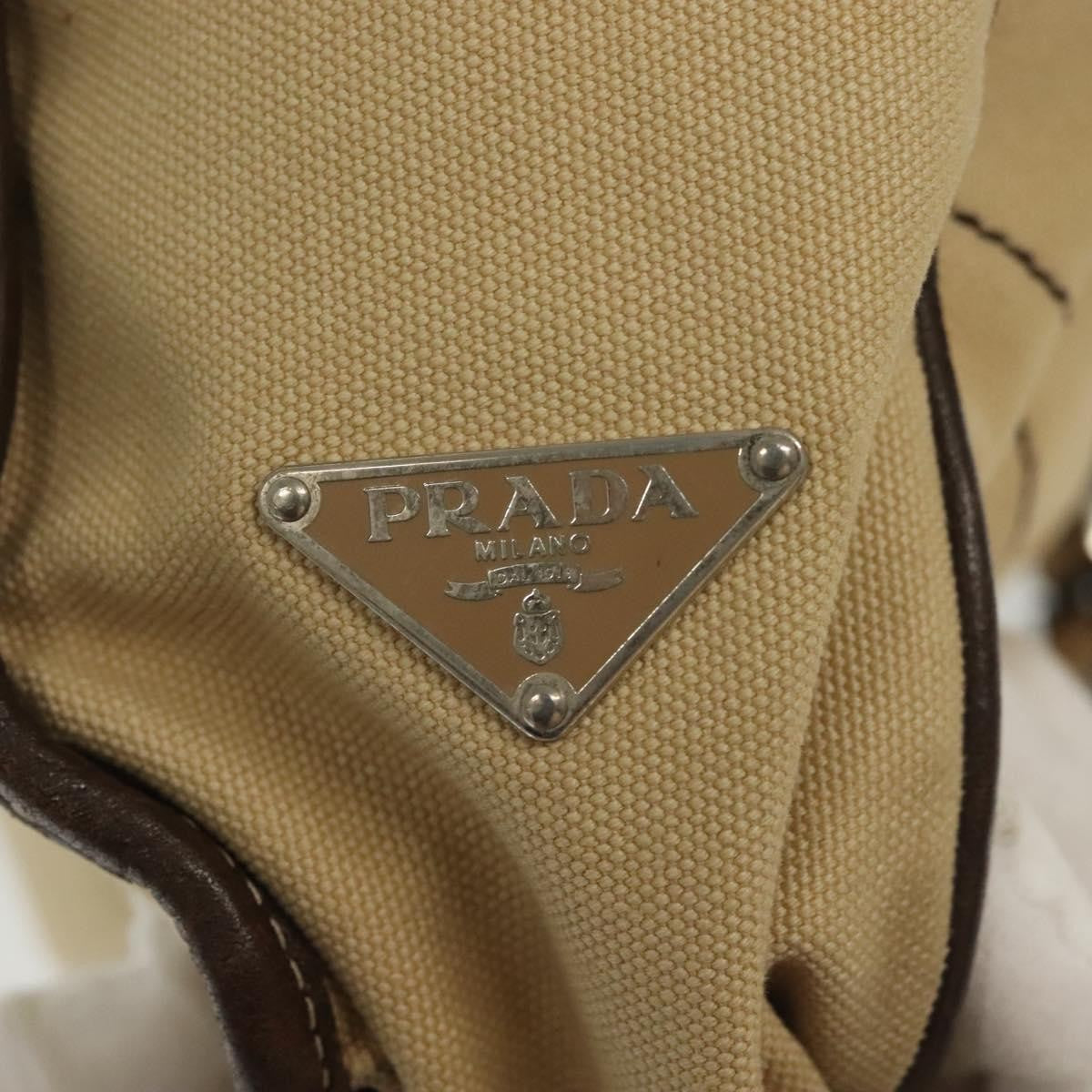 Prada Vintage Shoulder Bag Canvas Beige Canvas Shoulder Bag Bag