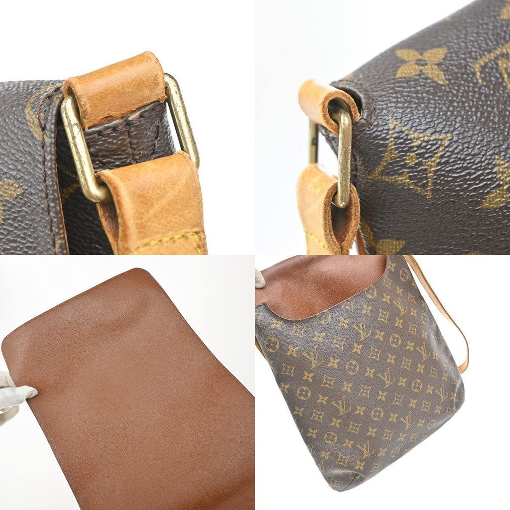 Louis Vuitton Musette Handbag Monogram Canvas Brown Canvas Shoulder Bag