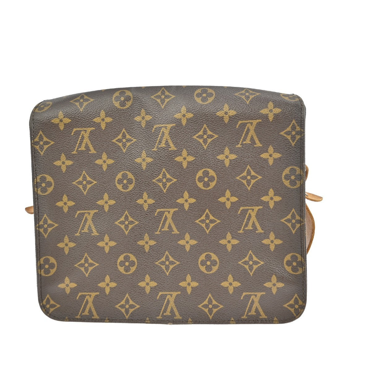 Louis Vuitton Cartouchiere Handbag Monogram Canvas Brown Canvas Shoulder Bag