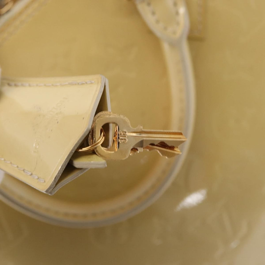 Louis Vuitton Alma Handbag Patent Leather Beige Patent_Leather Handbag