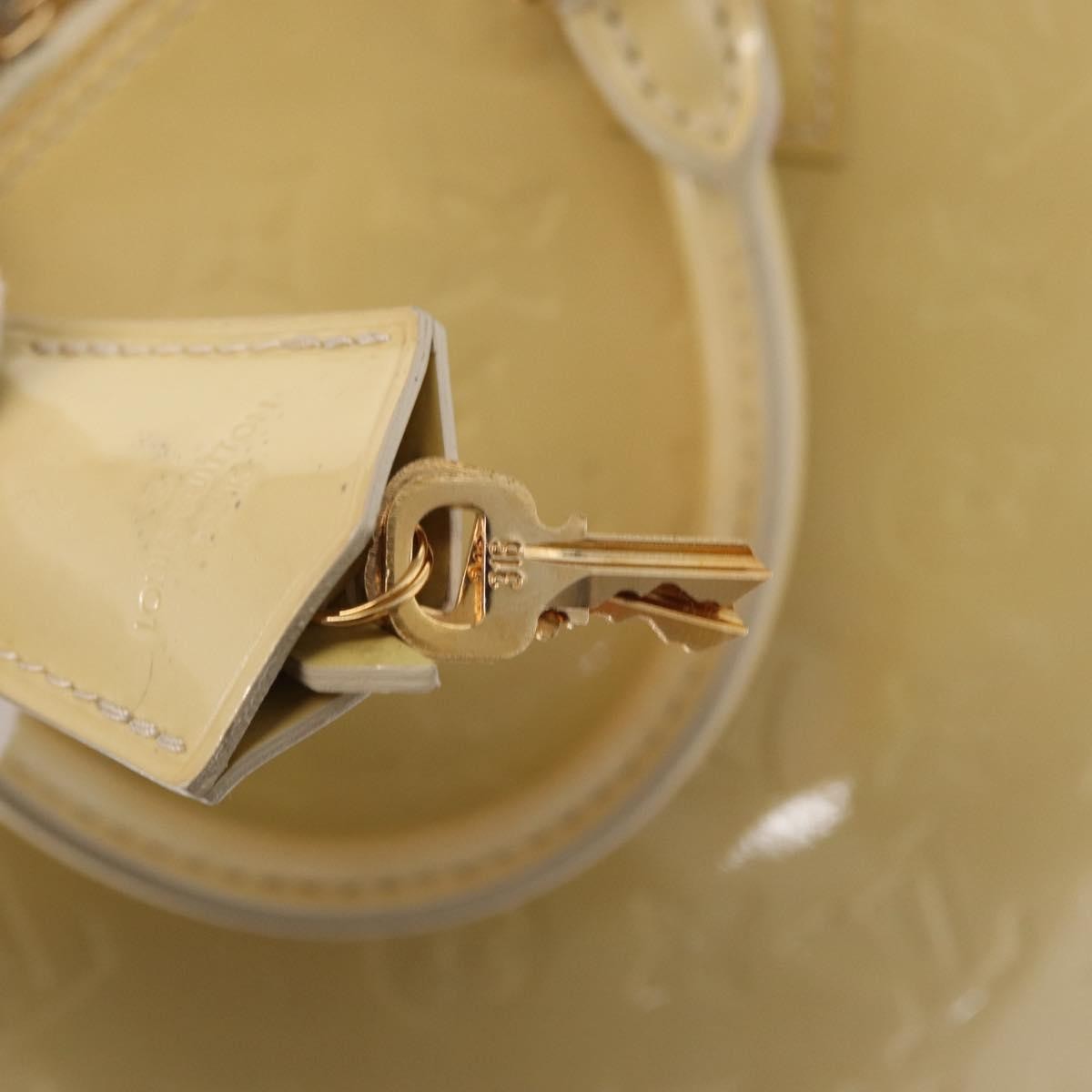Louis Vuitton Alma Handbag Patent Leather Beige Patent_Leather Handbag