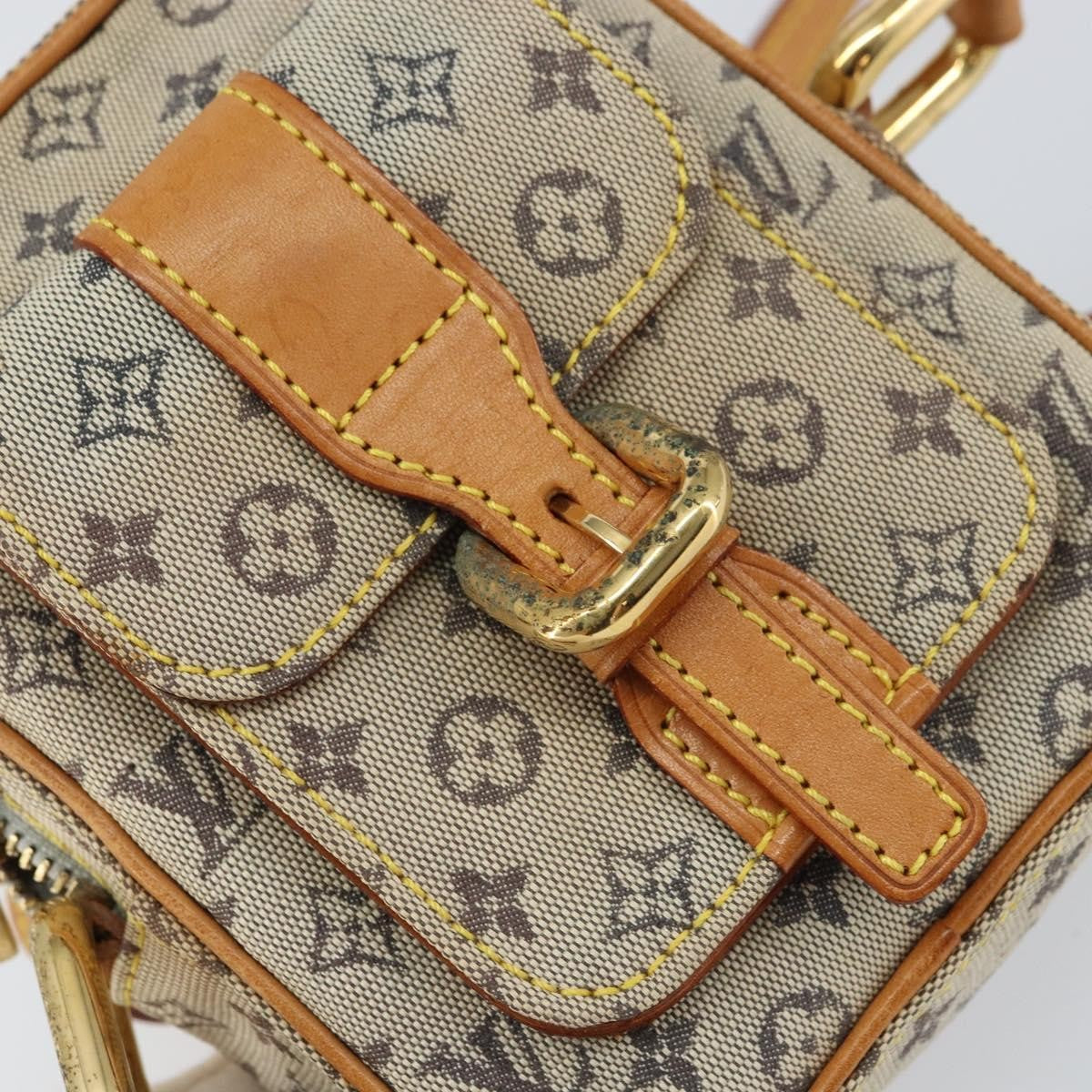 Louis Vuitton Juliette Crossbody Bag Mini Lin Blue Canvas Shoulder Bag