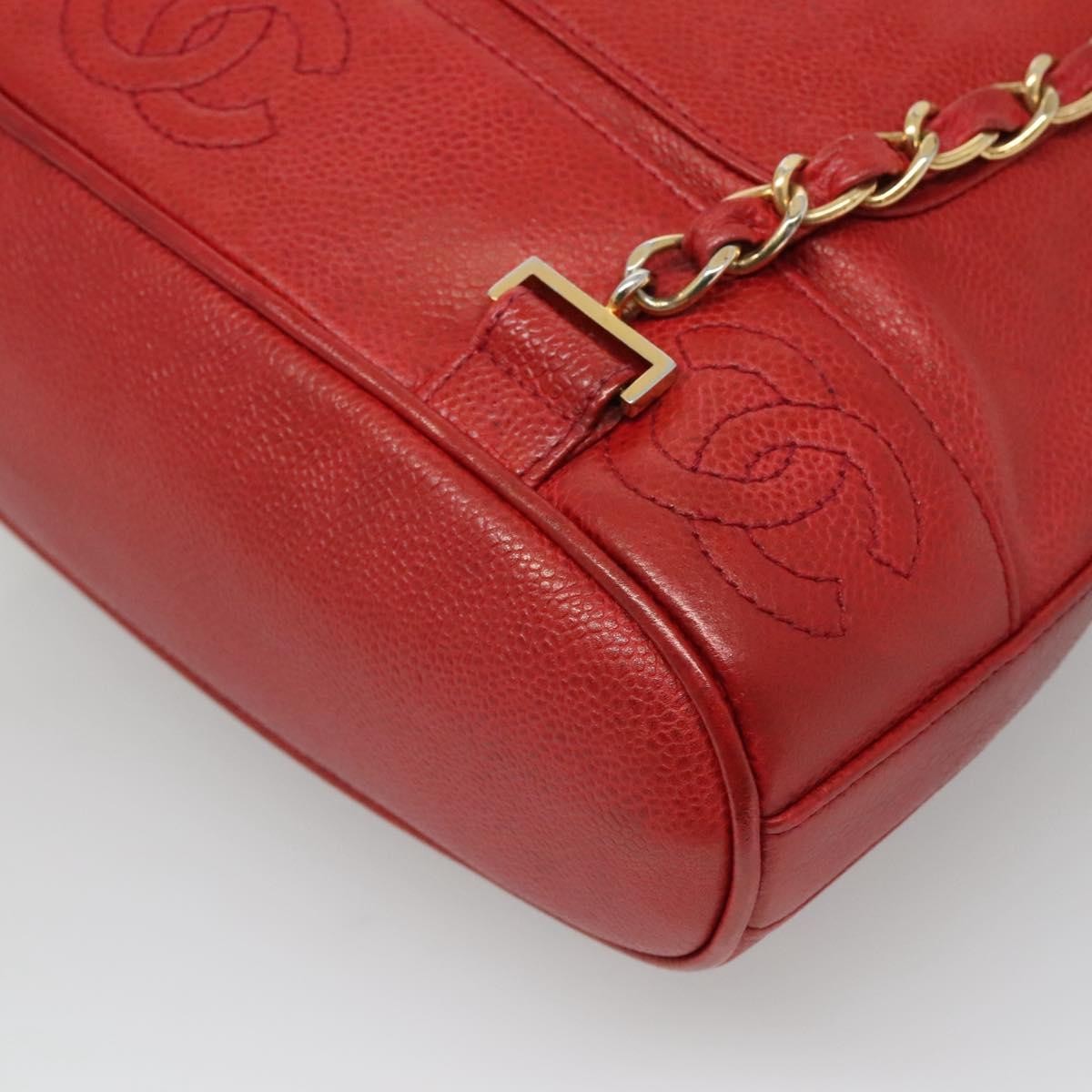 Chanel Vintage Backpack Caviar Red Leather Backpack Bag