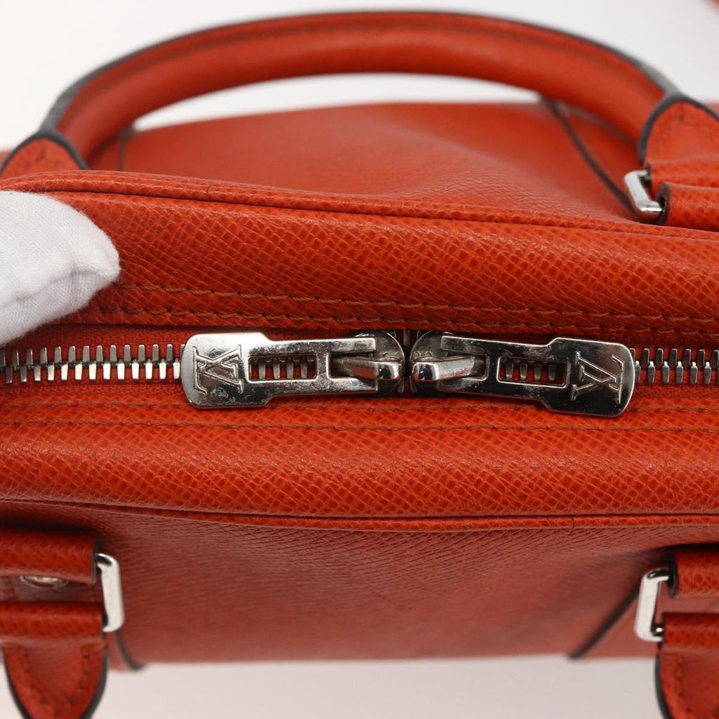 Louis Vuitton Porte-Documents Voyage Briefcase Taiga Leather Orange Leather Briefcase Bag