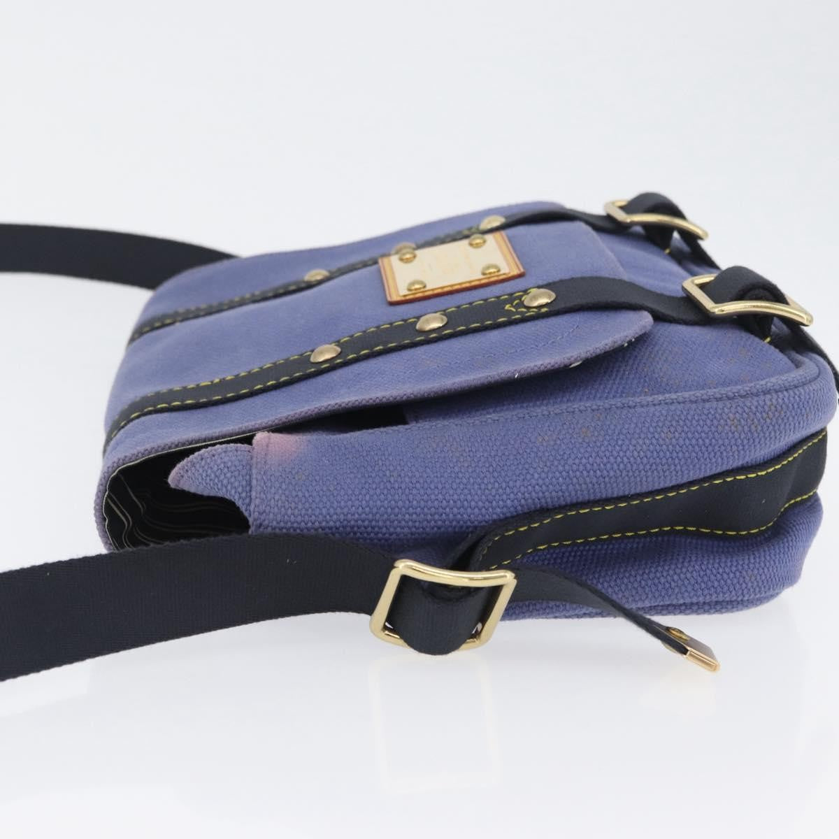 Louis Vuitton Antigua Besace Messenger Bag Canvas Blue Canvas Shoulder Bag