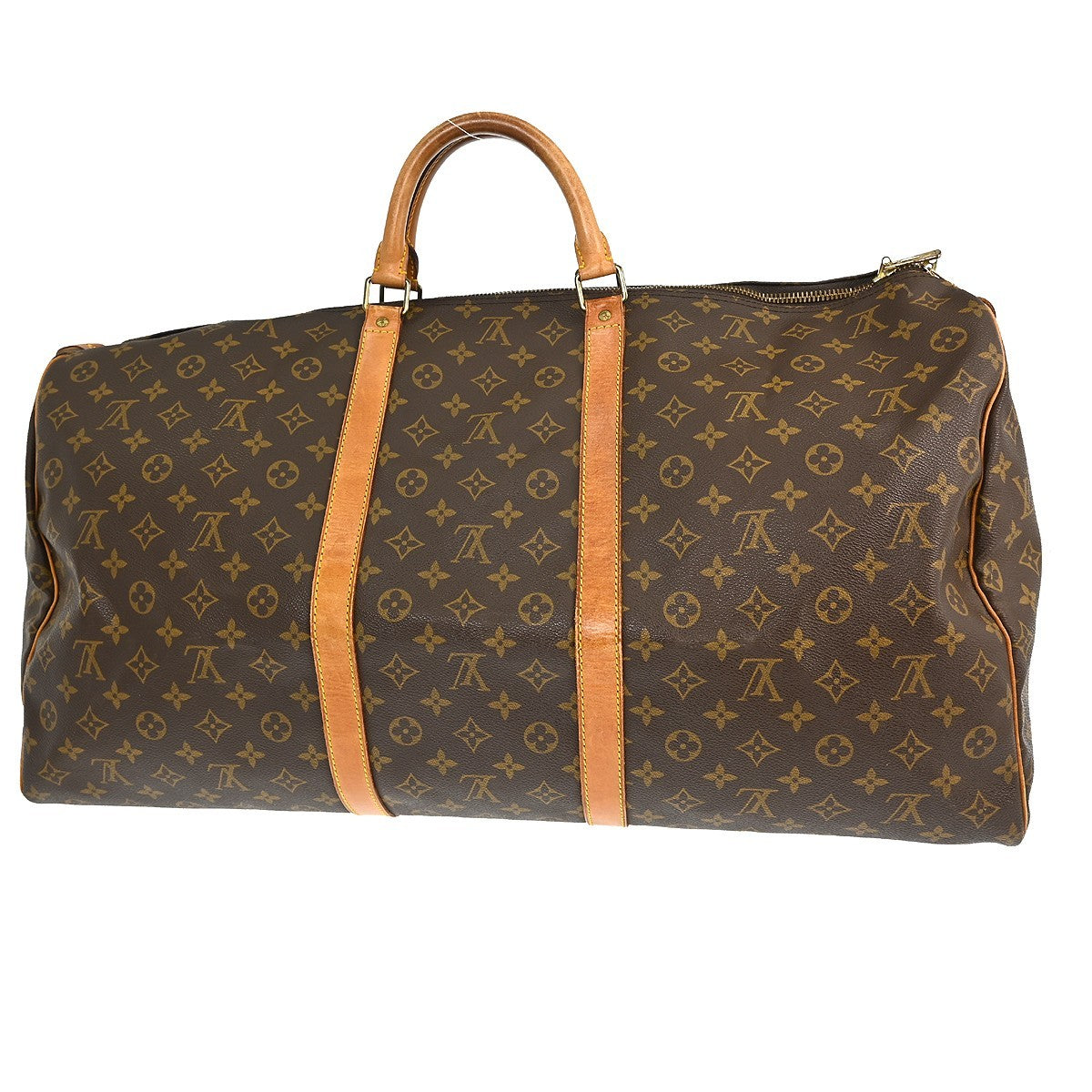 Louis Vuitton Keepall Bag Monogram Canvas Brown Canvas Travel Bag