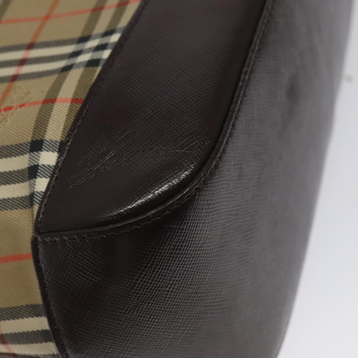 Burberry Nova Check Handbag Nova Check Canvas And Leather Beige Canvas Handbag