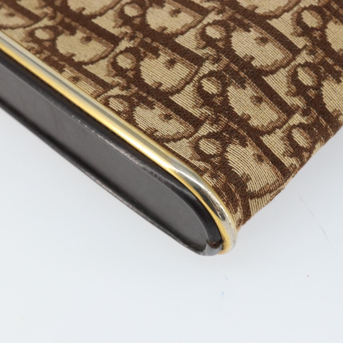 Christian Dior Trotter Shoulder Bag Canvas Brown Canvas Shoulder Bag Bag (Pre-Owned)