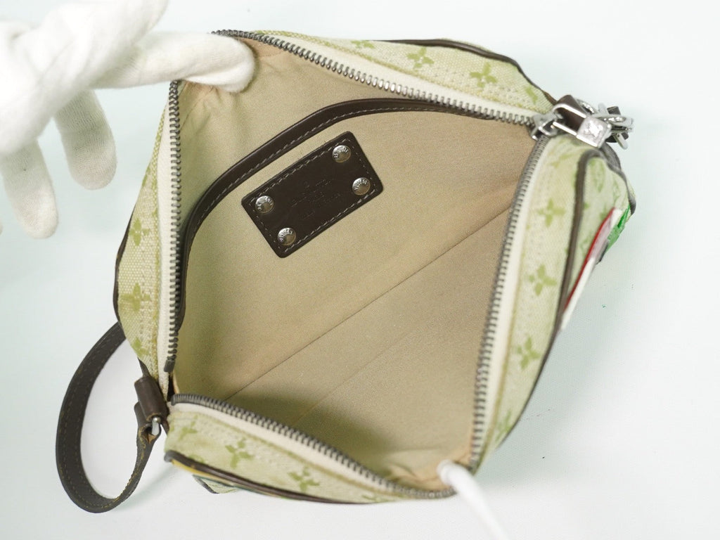 Louis Vuitton Conte De Fees Pochette Monogram Patchwork Khaki Canvas Shoulder Bag