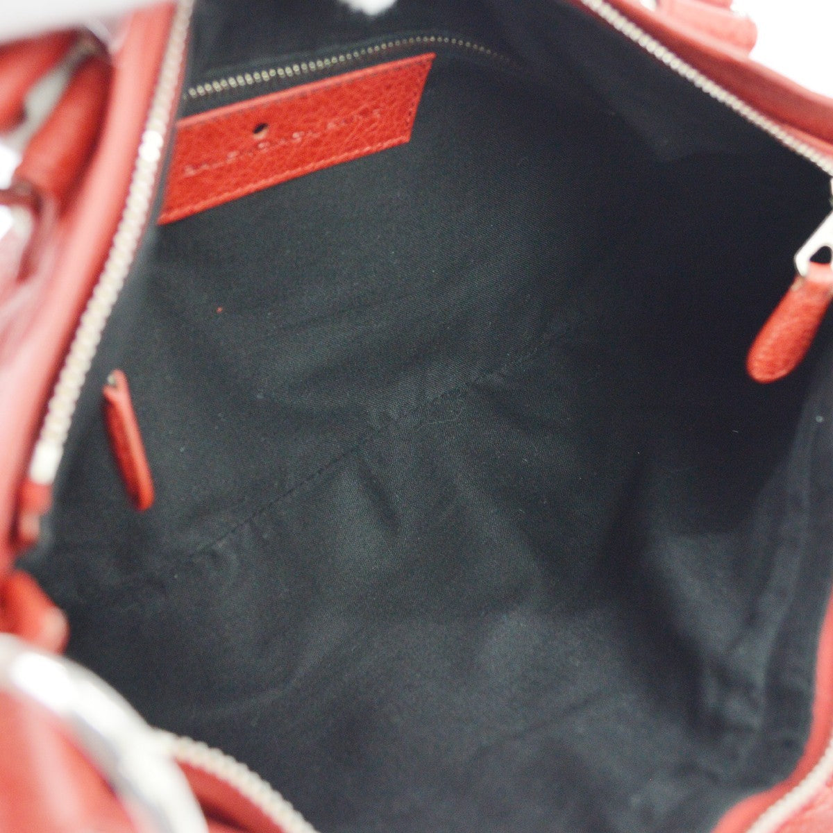 Balenciaga City Giant Studs Bag Leather Red Leather Hand