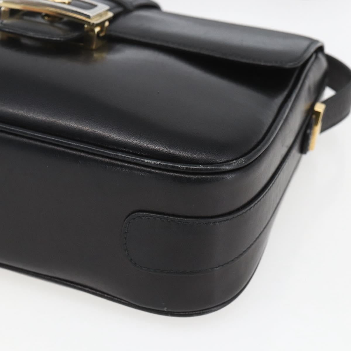 Celine Horse Carriage Shoulder Bag Leather Black Leather Shoulder Bag Bag