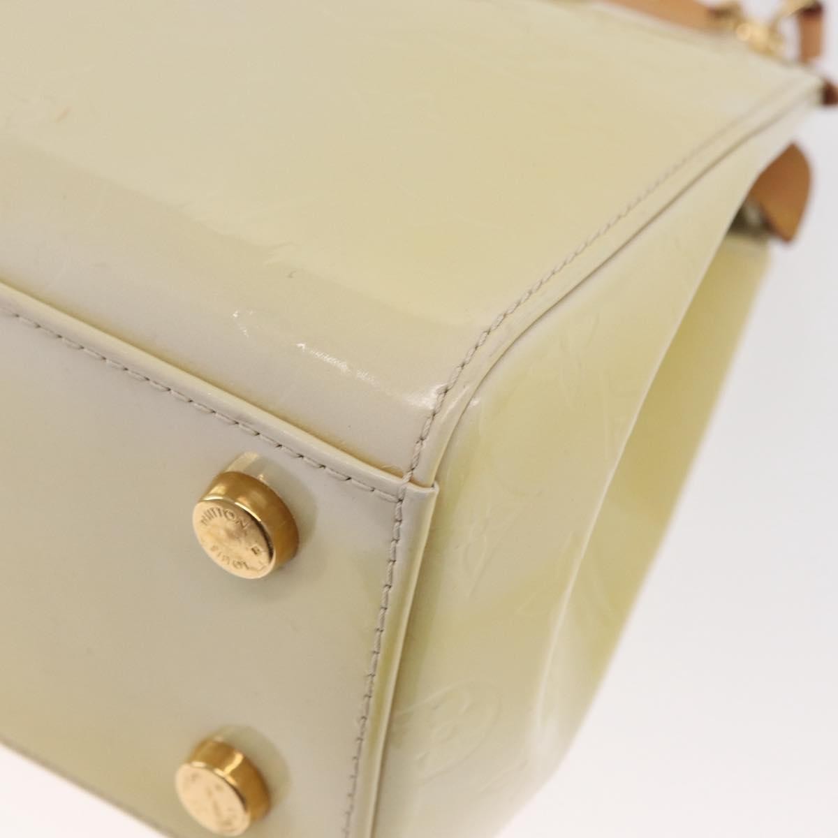 Louis Vuitton Brea Handbag Monogram Vernis Beige Patent_Leather Handbag