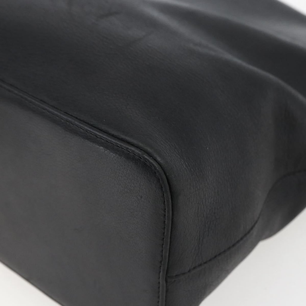 Burberry Vintage Tote Bag Leather Black Leather Tote Bag