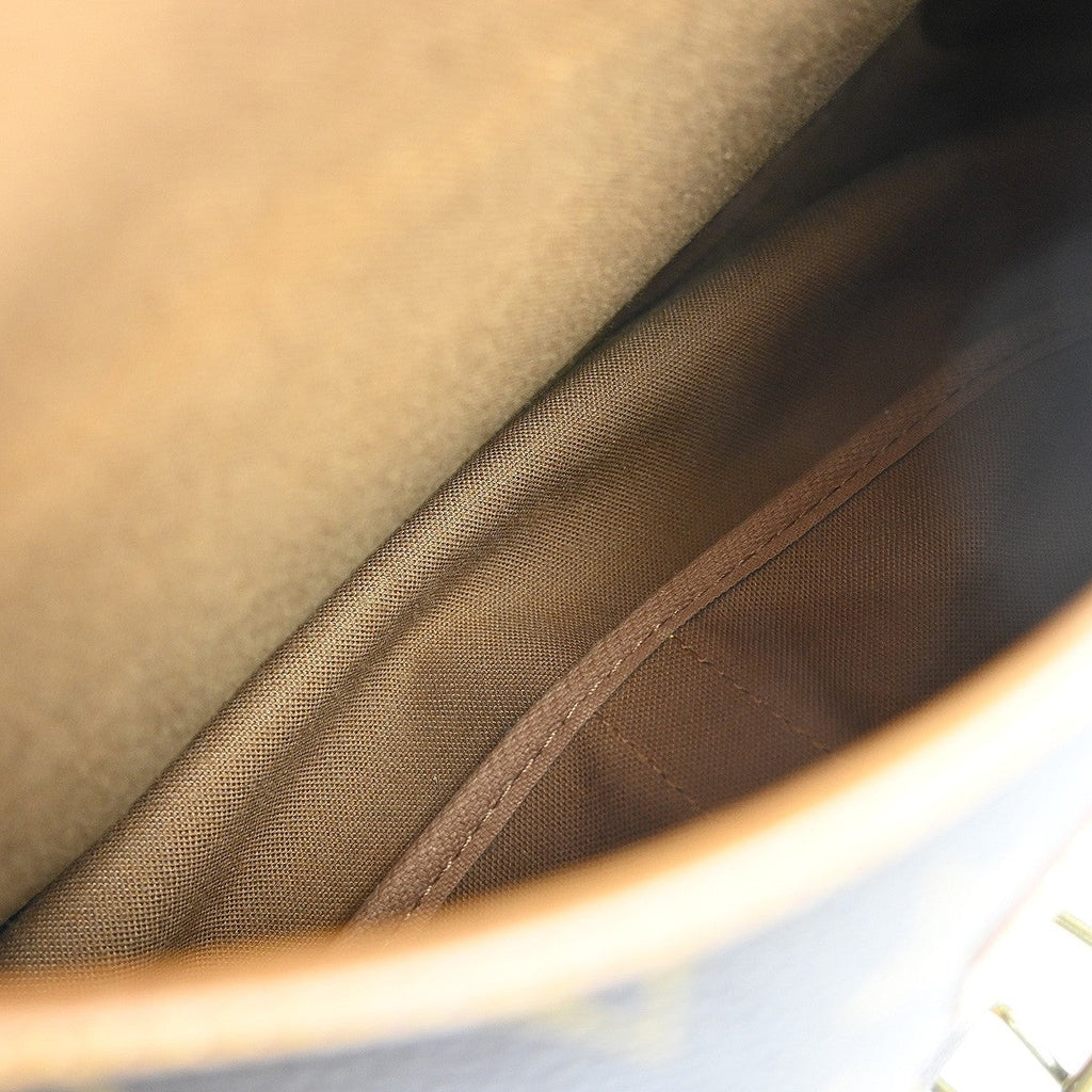 Louis Vuitton Saumur Handbag Monogram Canvas Brown Canvas Shoulder Bag