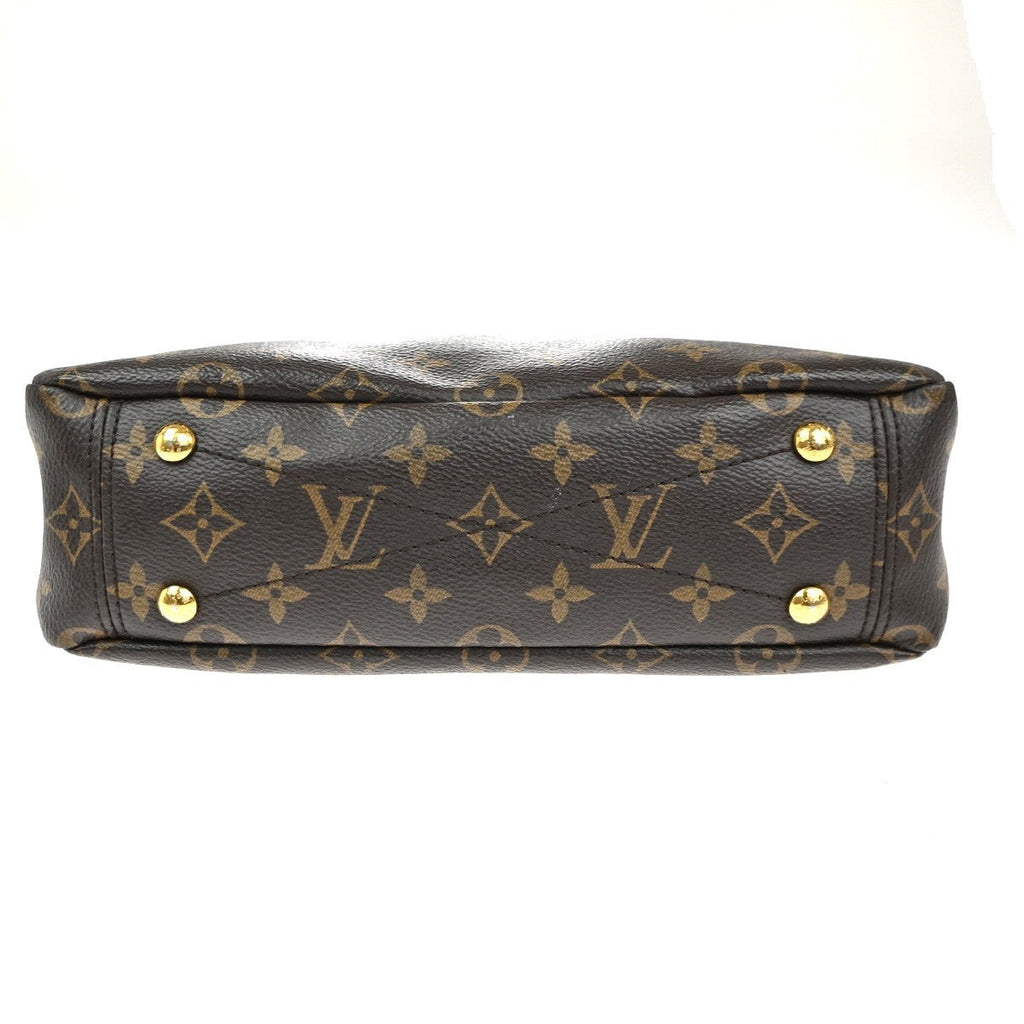 Louis Vuitton Pallas Tote Monogram Canvas With Leather Brown Canvas Handbag