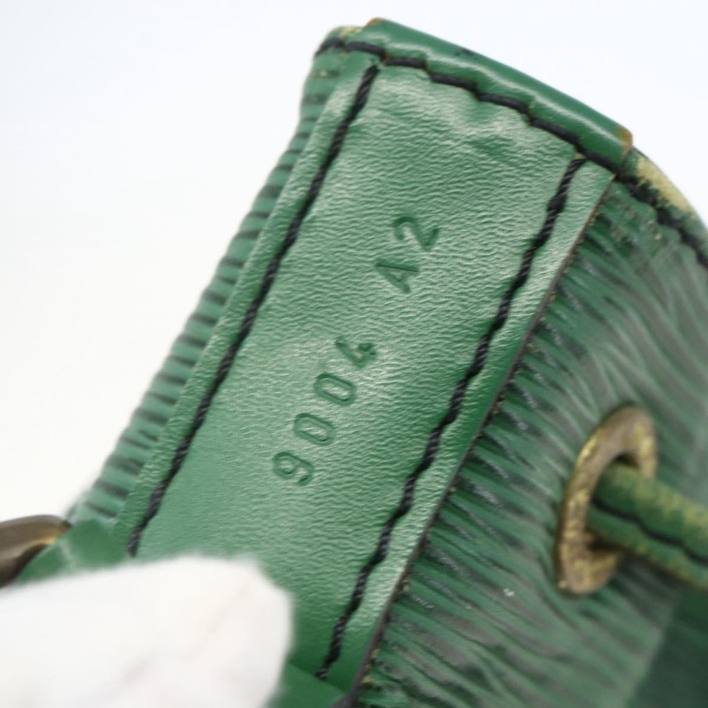 Louis Vuitton Petit Noe Handbag Epi Leather Green Leather Shoulder Bag