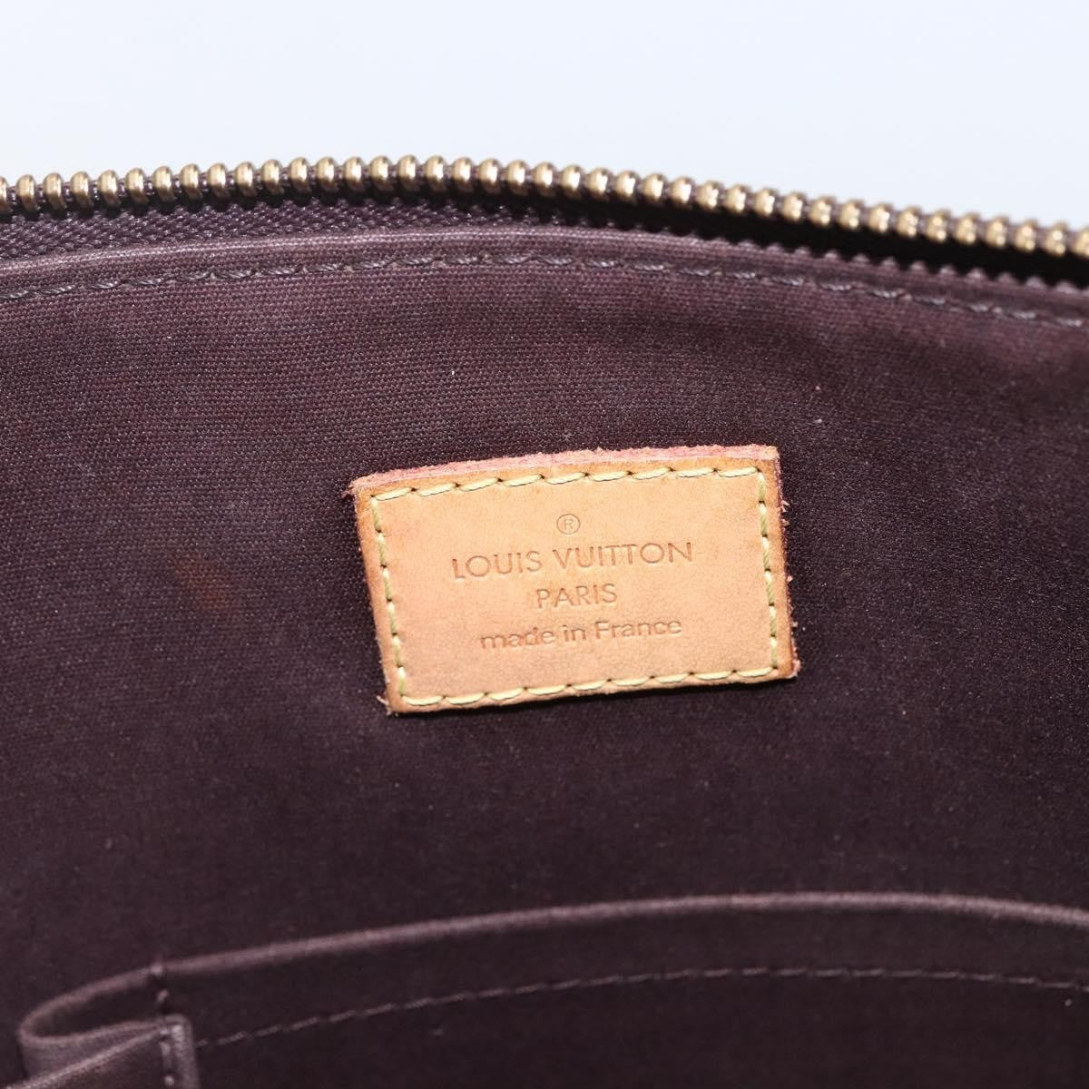 Louis Vuitton Bellevue Handbag Monogram Vernis Brown Patent_Leather Tote Bag