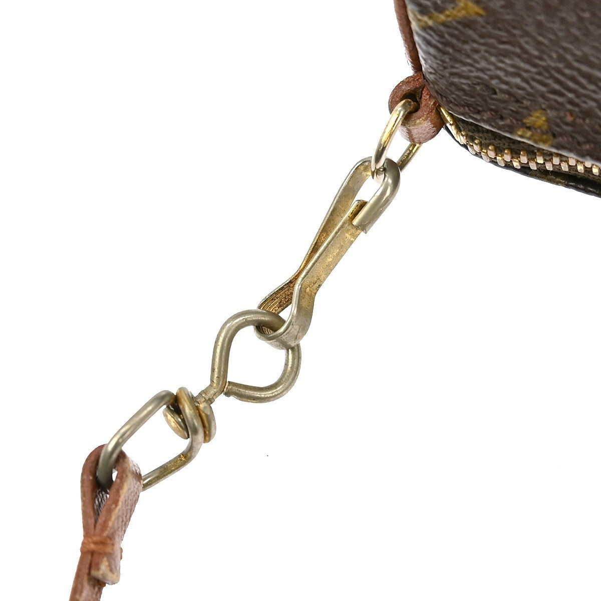 Louis Vuitton Papillon Pochette Monogram Canvas Brown Canvas Clutche & Pouche Bag