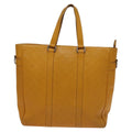 Louis Vuitton Tadao Handbag Damier Infini Leather Yellow Leather Handbag