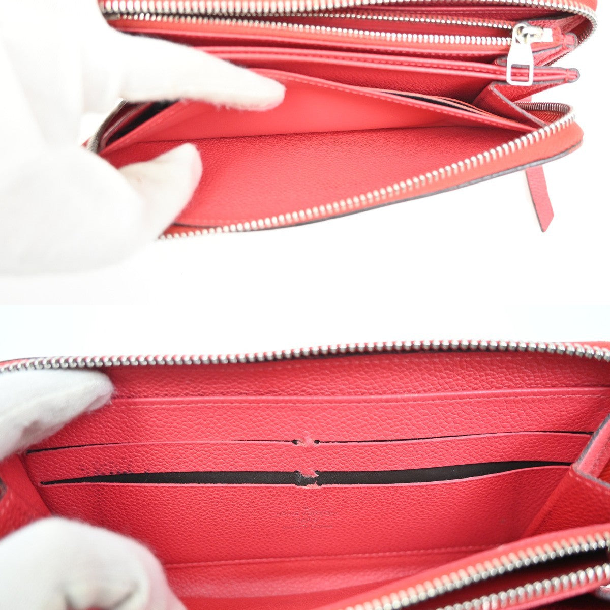 Louis Vuitton Portefeuille Zippy Monogramme Empreinte Monogramme Empreinte Red Leather Wallets Accessory