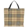 Burberry Nova Check Tote Canvas And Leather Beige Pvc Tote Bag