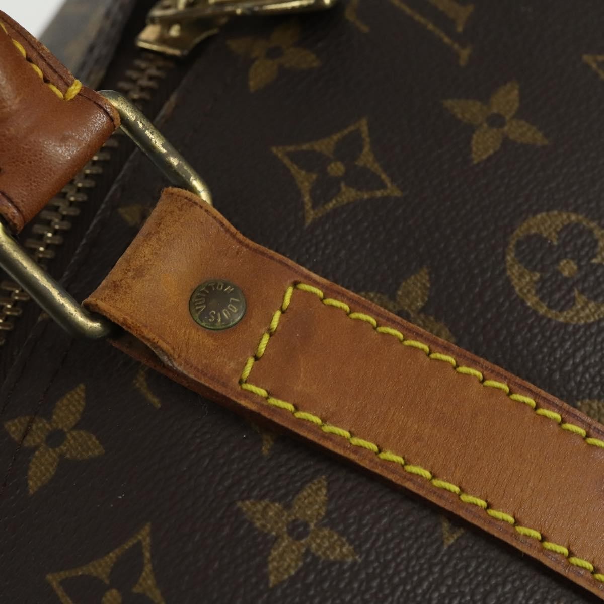 Louis Vuitton Keepall Bag Monogram Canvas Brown Canvas Travel Bag
