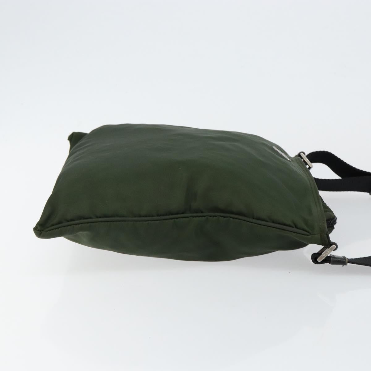 Prada Flat Messenger Bag Tessuto Khaki Nylon Shoulder Bag Bag
