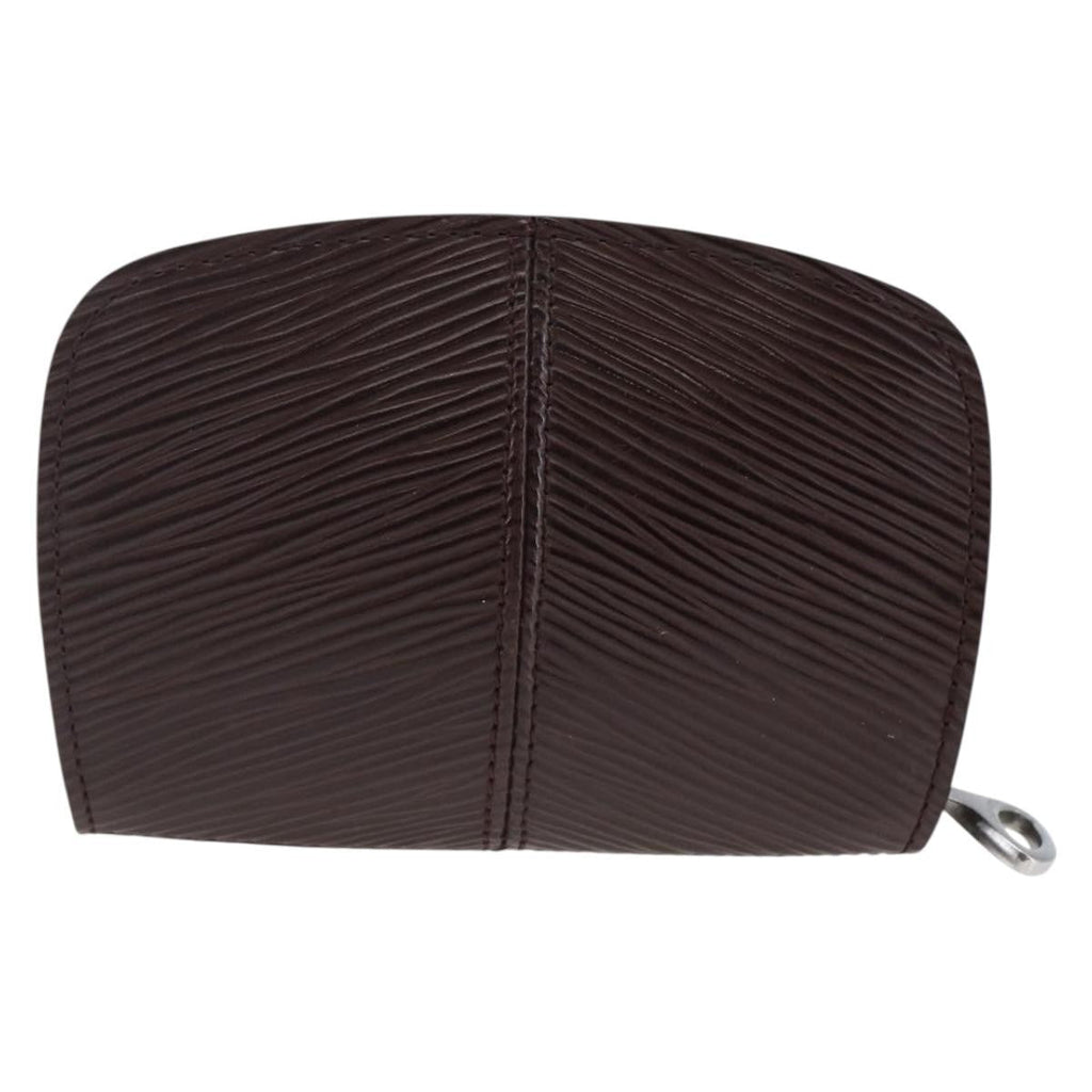 Louis Vuitton Demi Lune Coin Purse Epi Leather Brown Leather Wallets Accessory