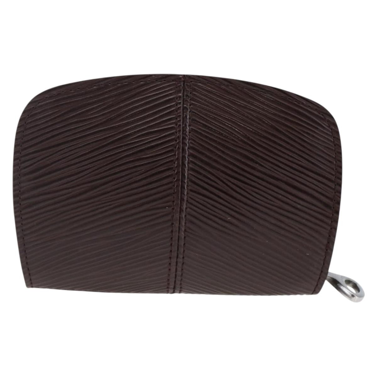 Louis Vuitton Demi Lune Coin Purse Epi Leather Brown Leather Wallets Accessory