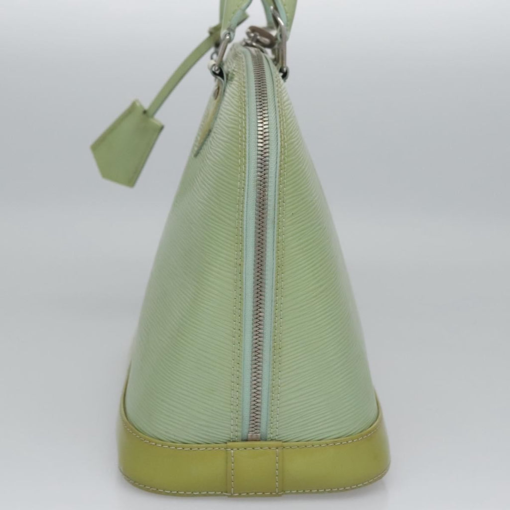 Louis Vuitton Alma Handbag Electric Epi Leather Green Patent_Leather Handbag