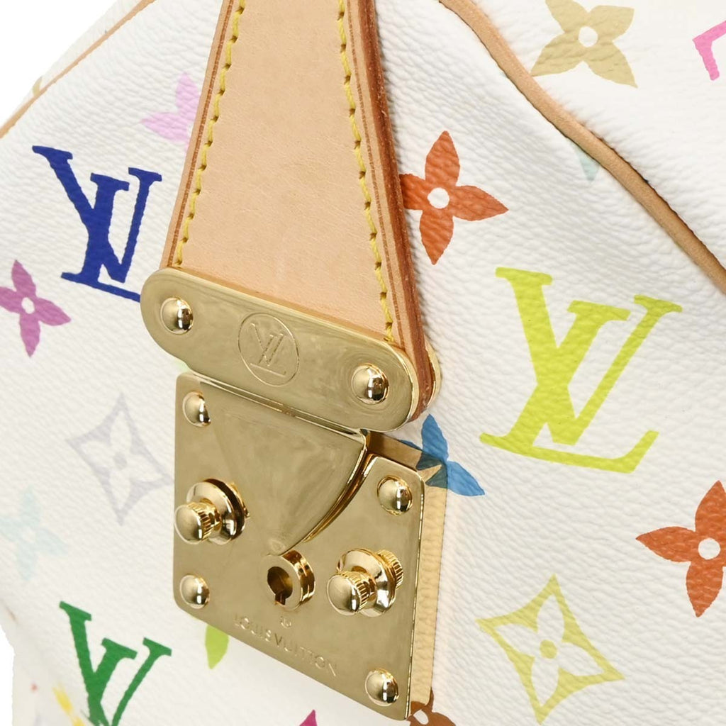 Louis Vuitton Keepall Bag Monogram Multicolor White Canvas Travel Bag