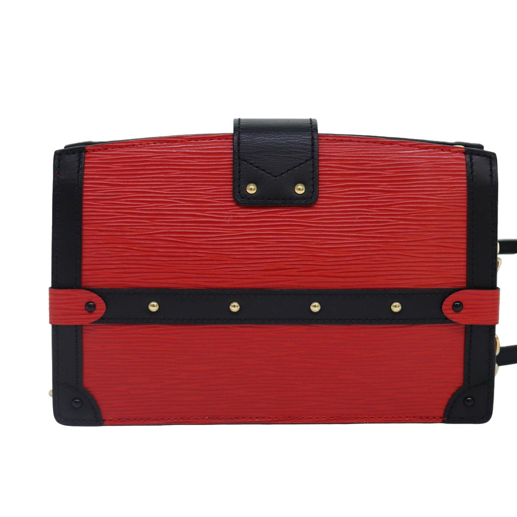 Louis Vuitton Trunk Clutch Epi Leather Red Leather Shoulder Bag