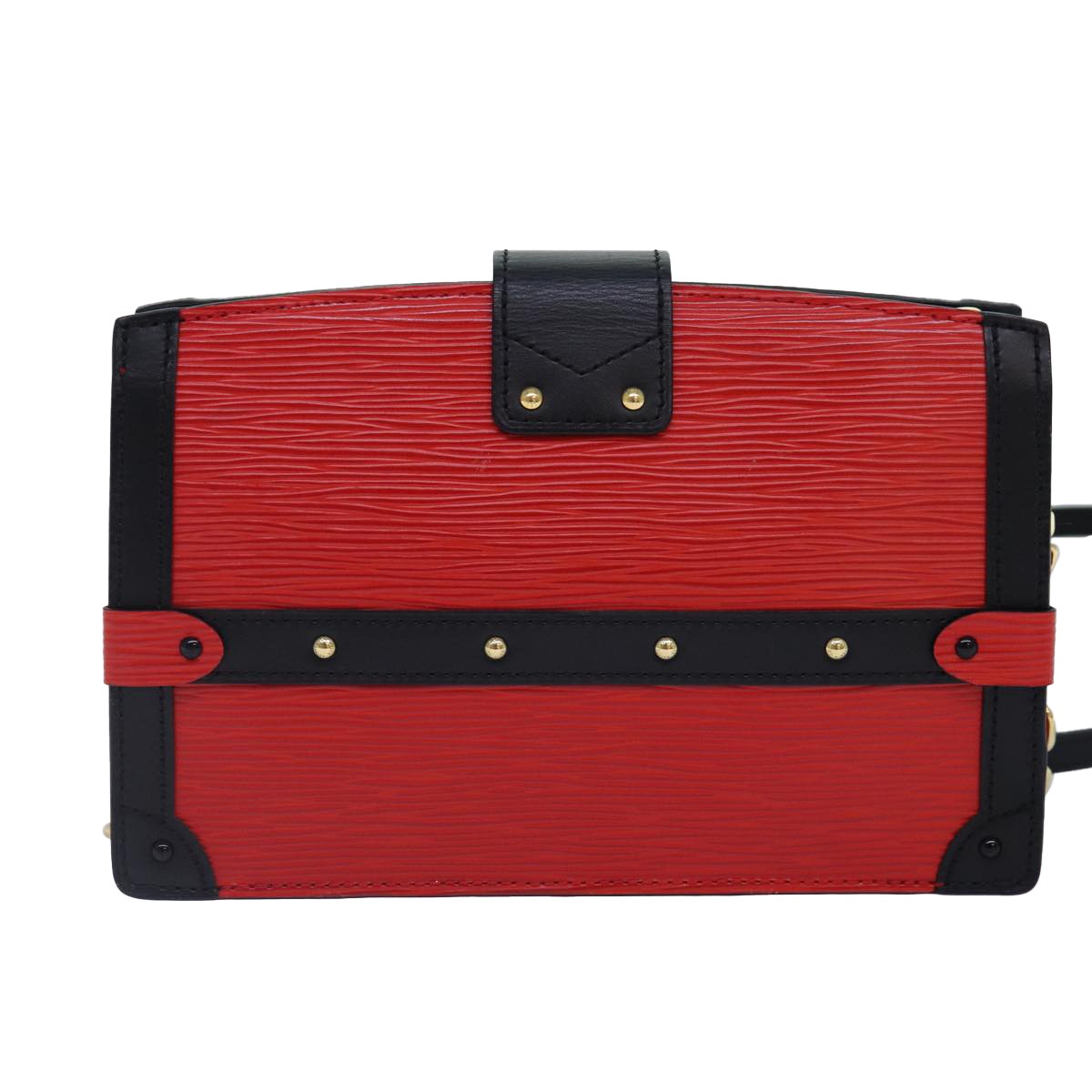 Louis Vuitton Trunk Clutch Epi Leather Red Leather Shoulder Bag