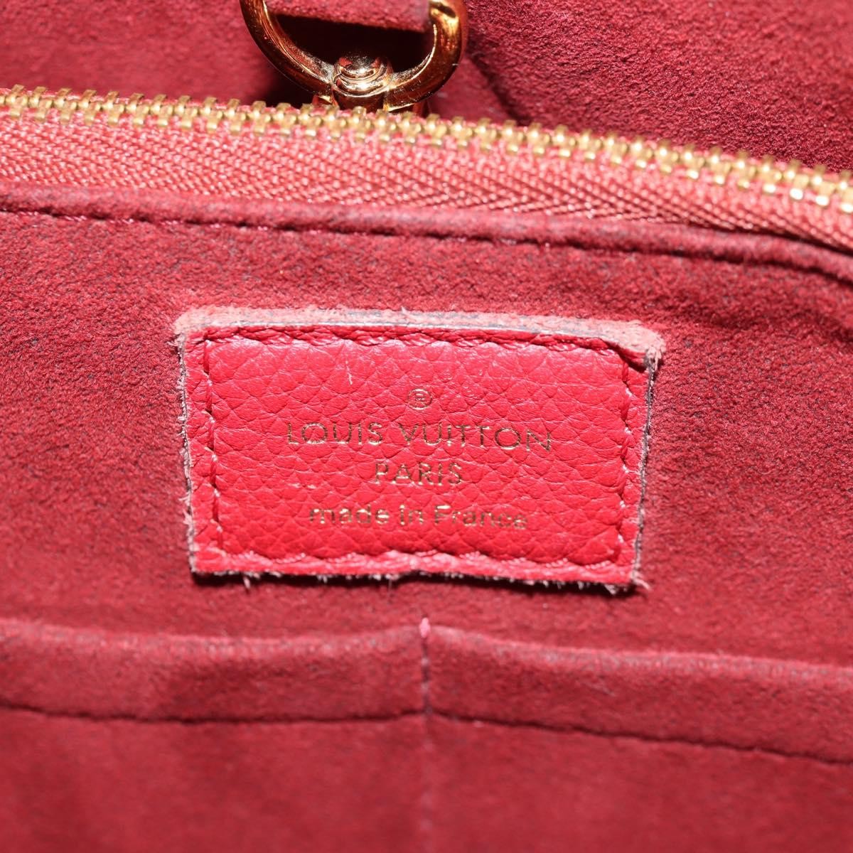 Louis Vuitton Kimono Handbag Monogram Canvas And Leather Red Canvas Handbag