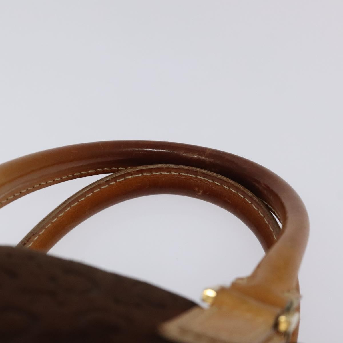 Celine C Macadam Handbag Suede And Leather Brown Suede Handbag