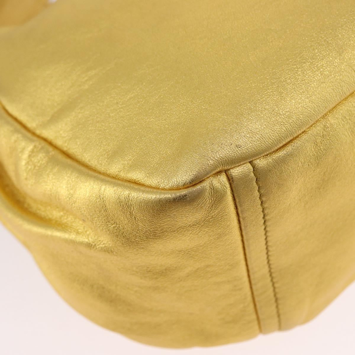 Prada Vintage Shoulder Bag Leather Gold Leather Shoulder Bag Bag