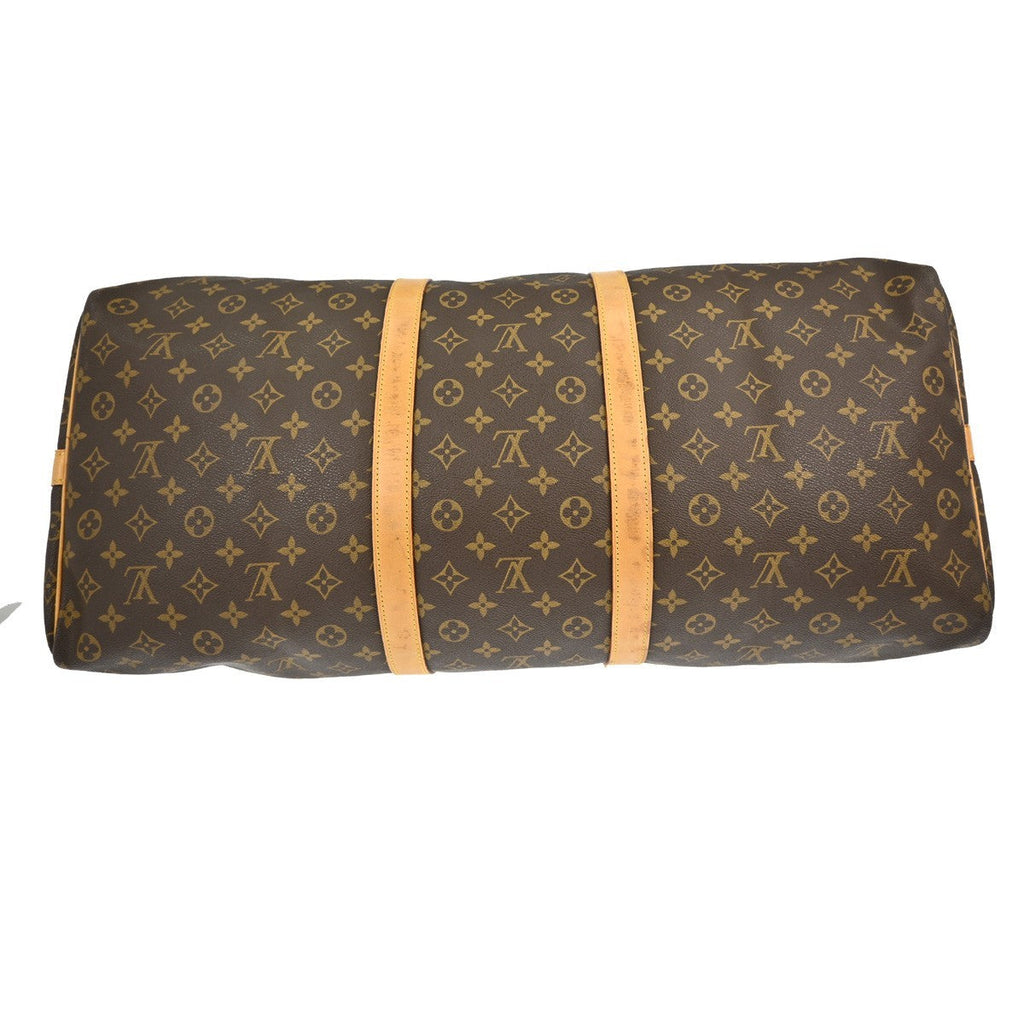 Louis Vuitton Keepall Bag Monogram Canvas Brown Canvas Travel Bag