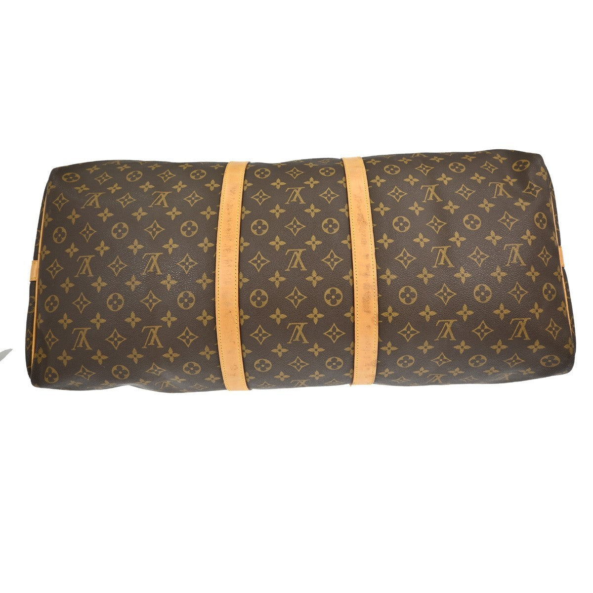 Louis Vuitton Keepall Bag Monogram Canvas Brown Canvas Travel Bag