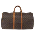 Louis Vuitton Keepall Bag Monogram Canvas Brown Canvas Travel Bag