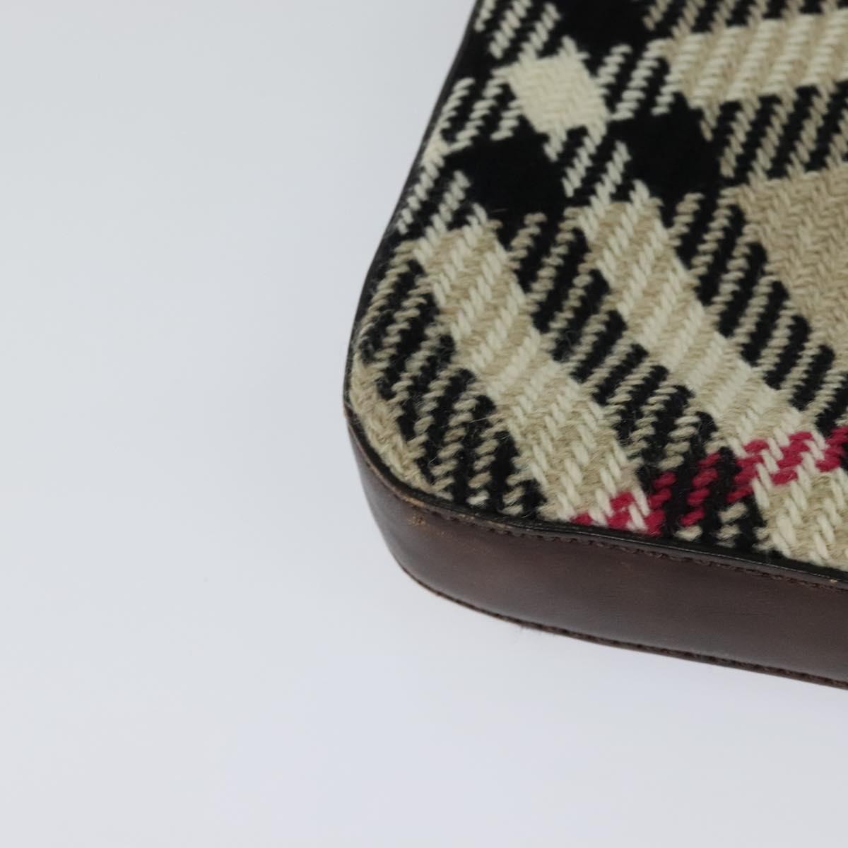 Burberry Nova Check Shoulder Bag Canvas Beige Canvas Shoulder Bag