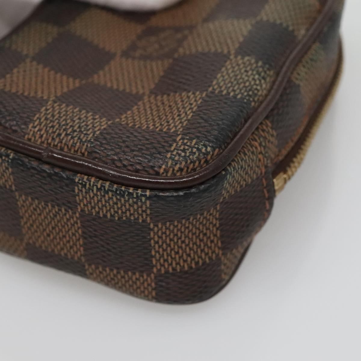 Louis Vuitton Etui Okapi Camera Case Damier Brown Canvas Bag