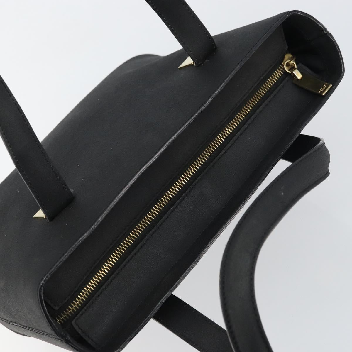 Celine Handbag Leather Black Leather Handbag