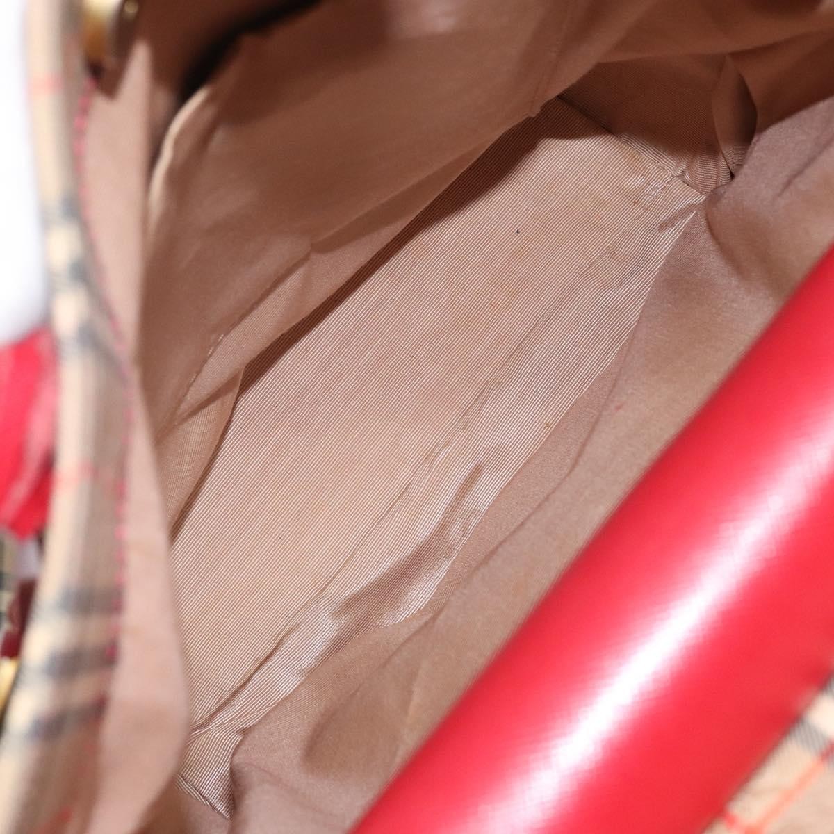 Burberry Nova Check Tote Canvas Check Pattern Beige Canvas Tote Bag