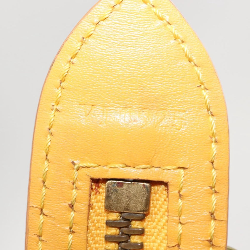 Louis Vuitton Saint Jacques Handbag Epi Leather Yellow Leather Handbag
