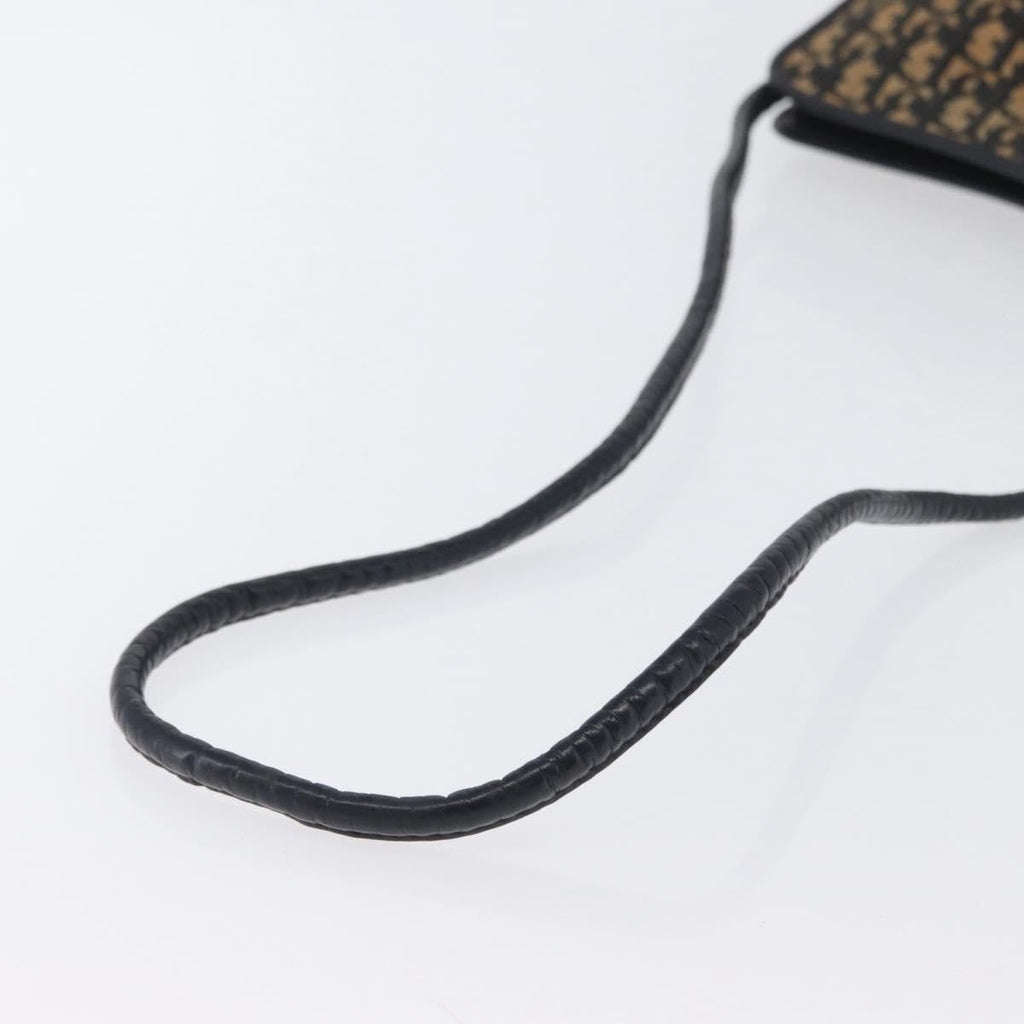 Christian Dior Vintage Trotter Shoulder Bag Canvas Navy Canvas Shoulder Bag Bag (Pre-Owned)