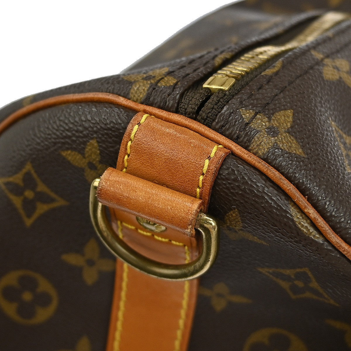 Louis Vuitton Keepall Bandouliere Bag Monogram Canvas Brown Canvas Travel Bag