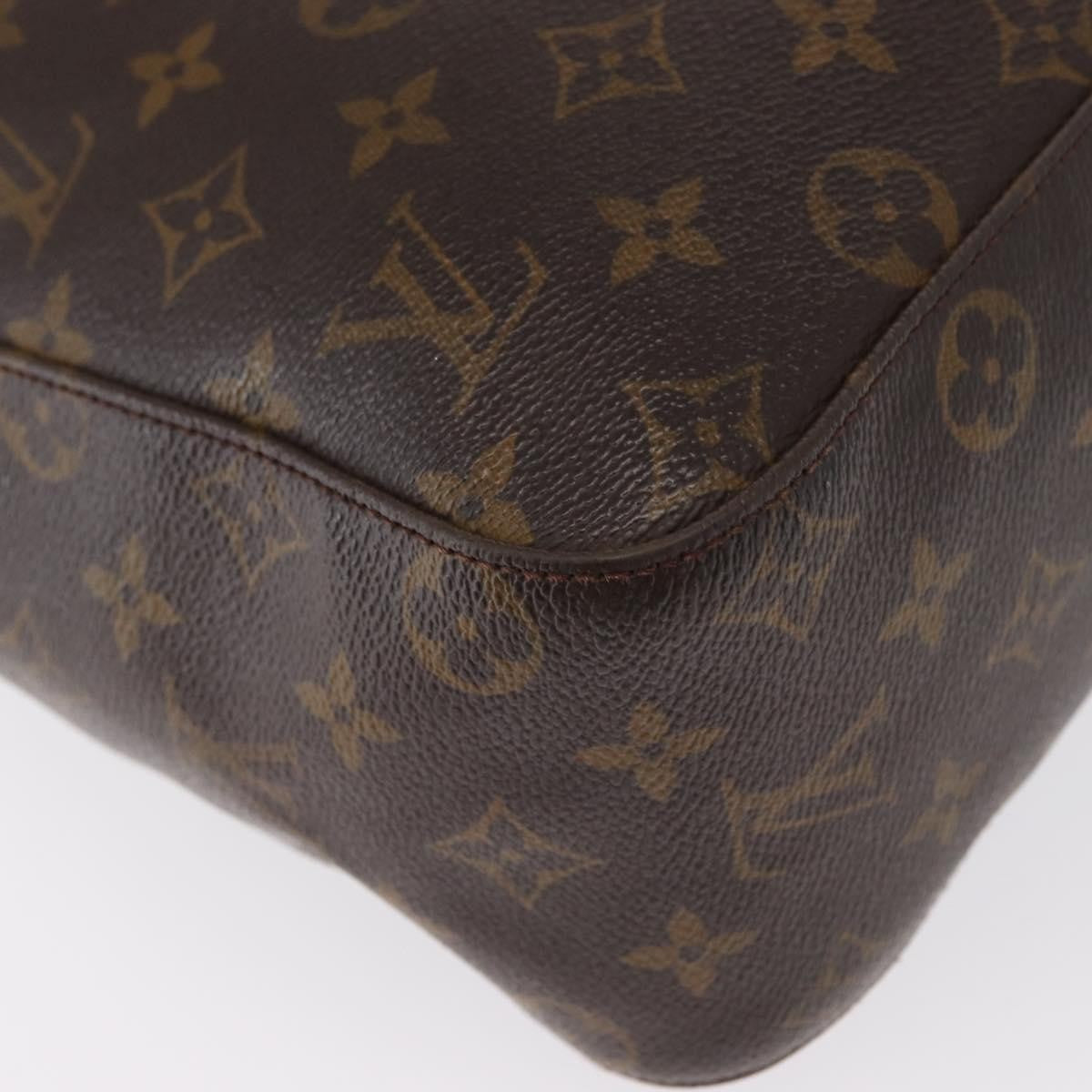 Louis Vuitton Monogram Looping Handbag Monogram Canvas Brown Canvas Shoulder Bag