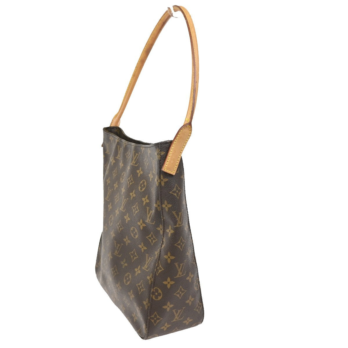 Louis Vuitton Monogram Looping Handbag Monogram Canvas Brown Canvas Shoulder Bag