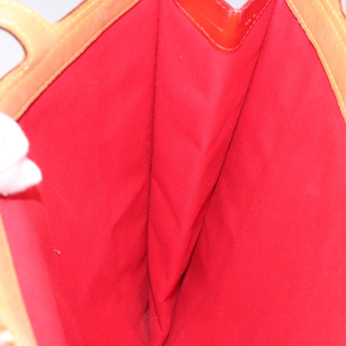 Louis Vuitton Stanton Handbag Monogram Vernis Red Patent_Leather Tote Bag