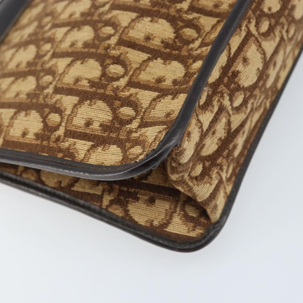 Christian Dior Vintage Trotter Pouch Canvas Brown Canvas Clutche & Pouche Bag (Pre-Owned)